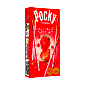 日本製クラッシュストロベリーポッキークッキースティック、1.94オンス