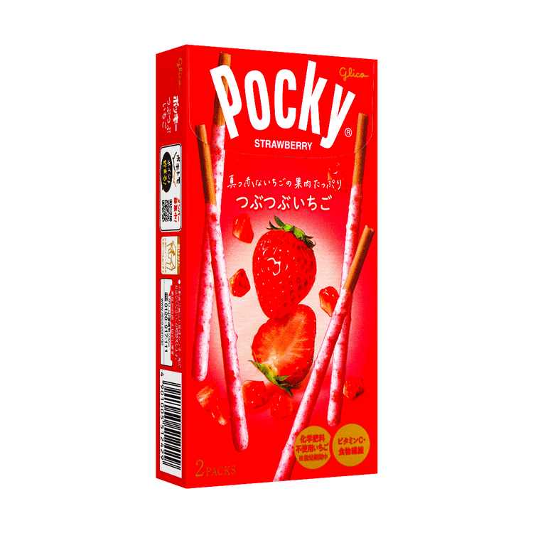 江崎グリコ 日本製クラッシュストロベリーポッキークッキースティック