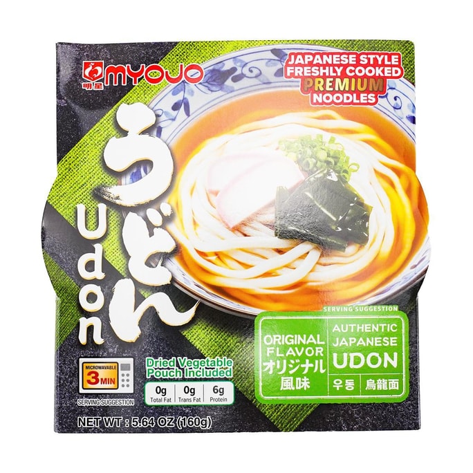 Microwavable Instant Udon Noodle Soup - Original Flavor 160g