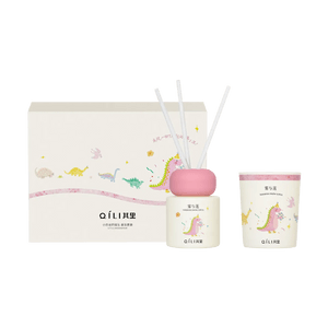 Hatching Baby Dinosaur Fragrance Set - Mist & Lotus, 70g + 50ml, a Scented Candle Gift and Souvenir Set