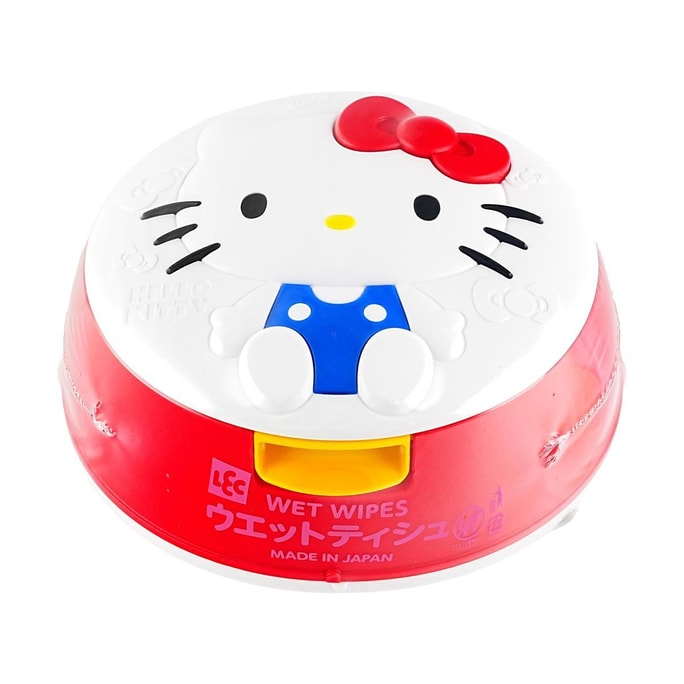 Hello Kitty Portable Wet Wipes with Case, Cute Daily Essential