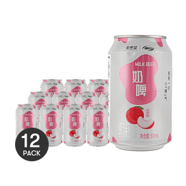 新希望 白桃味奶啤 乳味饮品 300ml *12【12份超值装】【含多种益生菌】【清爽微气泡】