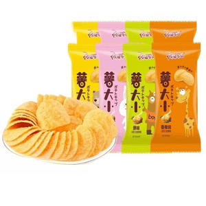 Grandma's 4 Flavors Of Potato Chips Mixed 22g*8 Packs