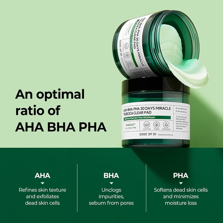 한국 SOME BY MI AHA BHA PHA 30일 미라클 화장솜 70정 4