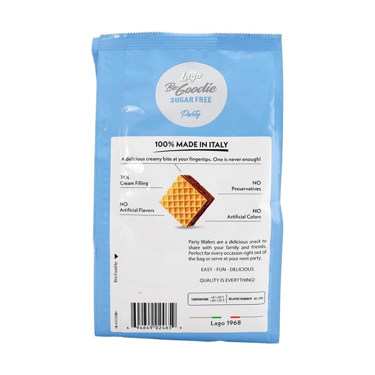 義大利GASTONE LAGO 無糖榛果威化餅乾 213g 6