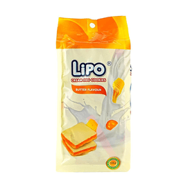 LIPO Butter Cream Cookies 4.76oz 【Popular Vietnamese Cookies】【Creamy Butter Flavor】【Everyday Snack】