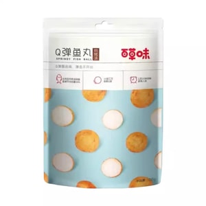 Q弹鱼丸 108g *1袋 烧烤味 海味即食 海鲜小吃  零食