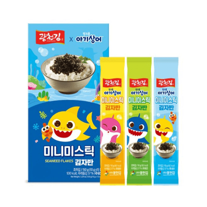 KWANG CHEON KIM Pinkpong Mini Stick Seaweed Flakes 10g x 15p