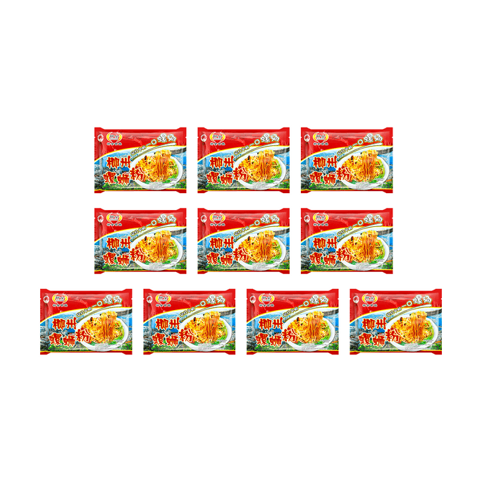 【Value Pack】Luo Si Fen Snail Rice Noodle Gift Pack - with Snail Meat, 10 Packs* 9.45oz,Packaging May Vary