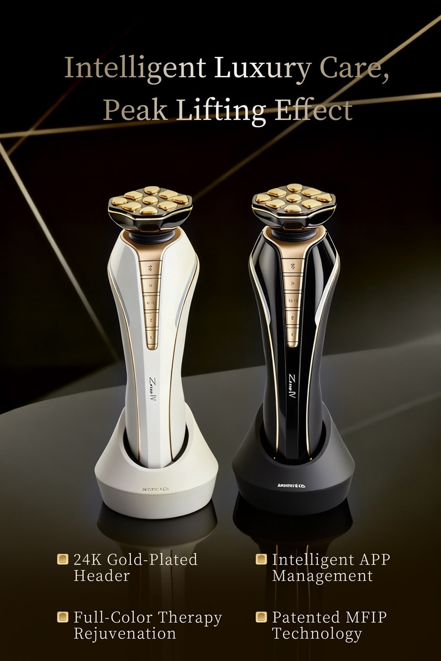 Home Beauty Device Facial Machine Dr. Arrivo Zeus IV Black - Yami.com