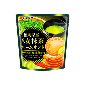日本七尾製菓 八女抹茶夹心饼 66g