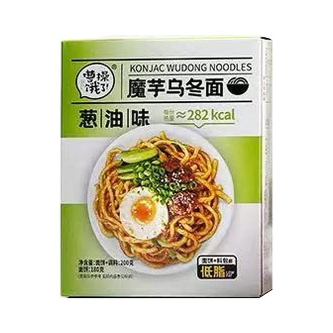 Konjac udon noodles Scallion oil flavor 200g [Instant food without cooking]