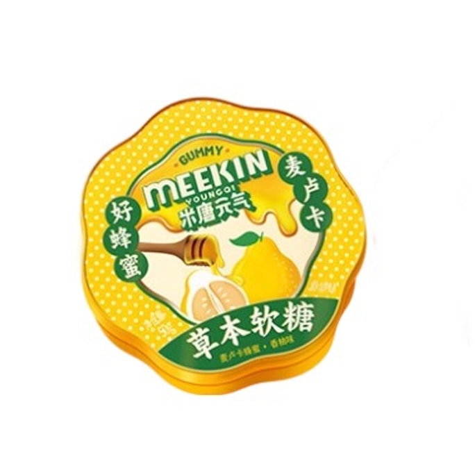 【中國直郵】 米唐元氣 清潤軟糖 【添加麥盧卡蜂蜜】 【清涼甜潤 】鴨梨味 50g/盒
