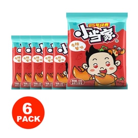 台湾 统一 爆款上新经典味道6袋满足  小当家干脆面 香辣蟹味 20g*6袋【酥脆美味 童年味道】