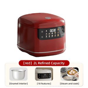 Smart household electric rice pot  Multi-functional with timer and appointment function  red 1 unit