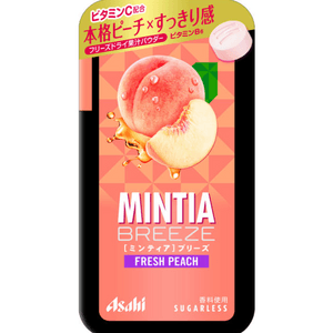 ASAHI MINTIA BREEZE Peach Throat Refreshing Mints 30 Large Pieces from Japan