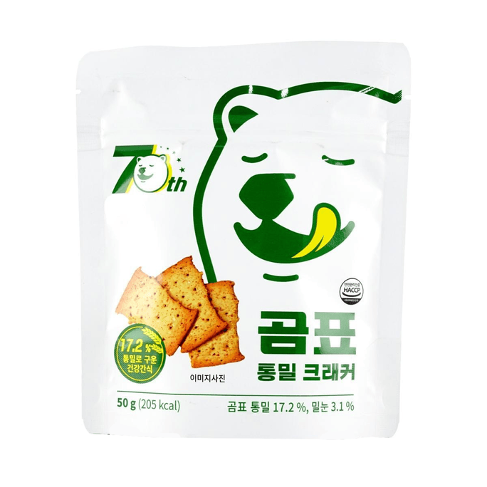 韓國GOMPYO白熊 全麥餅乾 健康零食 50g