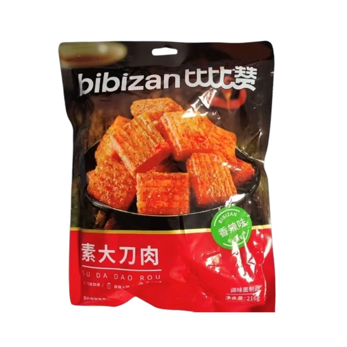 비비잔 스파이시 채식 고기 스트립 푹신하고 매콤하며 약 35팩, 216g