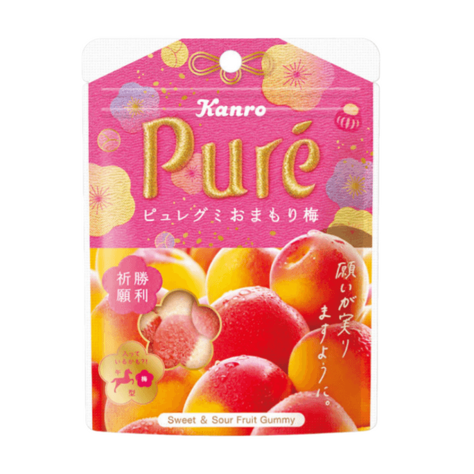 PURE Sweet and Sour Plum Fruit Juice Gummies 52g
