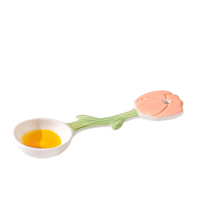 Fresh Tableware Small Soup Spoon Ceramic Spoon