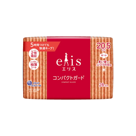 Compact Feminine Period Pads with Wings, Size 2 / 205mm, 28ct