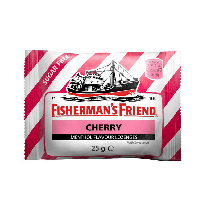 英国 FISHERMAN'S FRIEND渔夫之宝 渔夫之宝 樱桃味 润喉糖止咳糖 21粒装