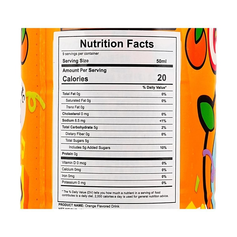 Orange Flavored Drink,15.2 fl oz 6