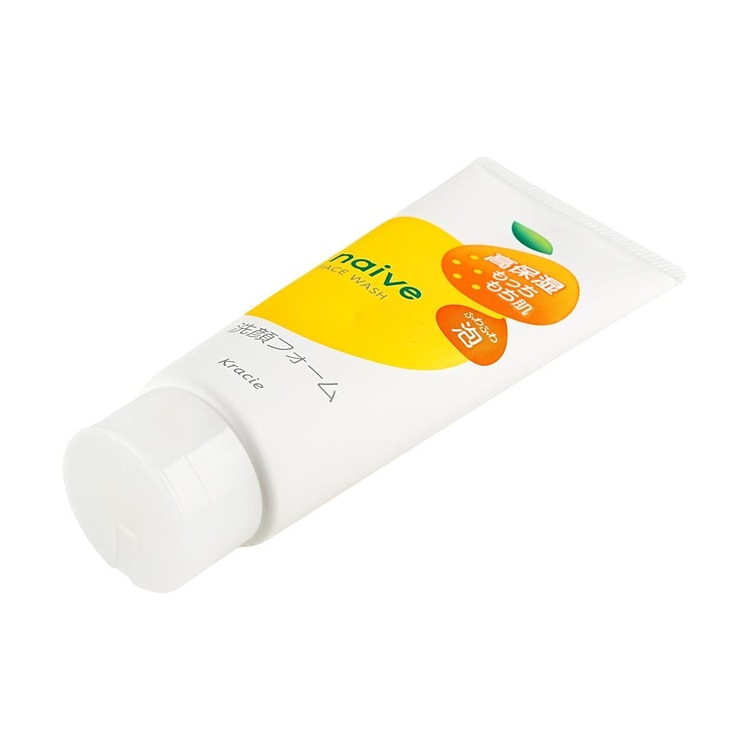 KRACIE Naive Facial Cleansing Foam, 4.6 oz.Yuzu Scent - For Dry