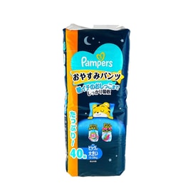 日本PAMPERS帮宝适 夜用拉拉裤 15~28kg 超大码XXL 40片 巧虎晚安裤