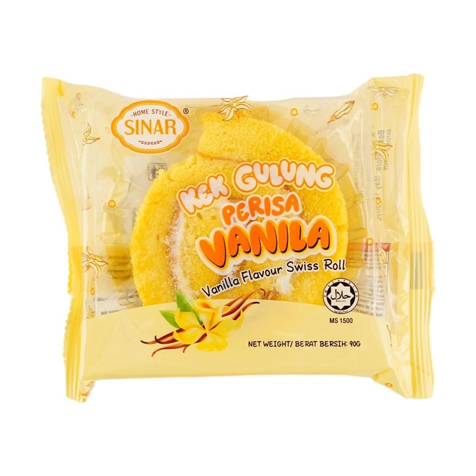 Swiss Roll Cake Vanilla  Flavor 3.17 oz 