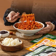 Xinjiang Stir-Fried Rice Noodles , Mild Spicy Flavor, 7.76 oz【Yami Exclusive】