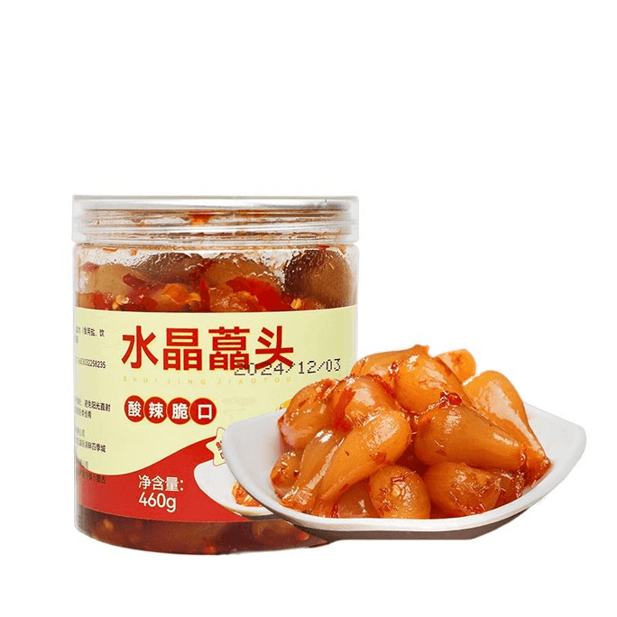 Sour And Spicy  Head Pickles A Fresh Farm-Style Side Dish. Crystal Buckwheat Head Pickles 460g*1 Can