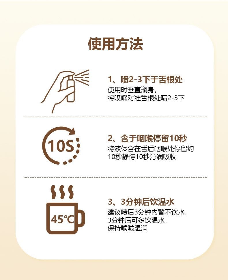 【中國直郵】 金嗓子 蜂膠舒緩口腔噴霧Pro 20ml