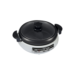 Multi-Function Electric Grill - Dual-Sided White Hotpot