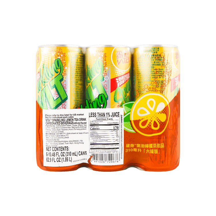 VITA レモンティードリンク6缶入1860ml - Yami