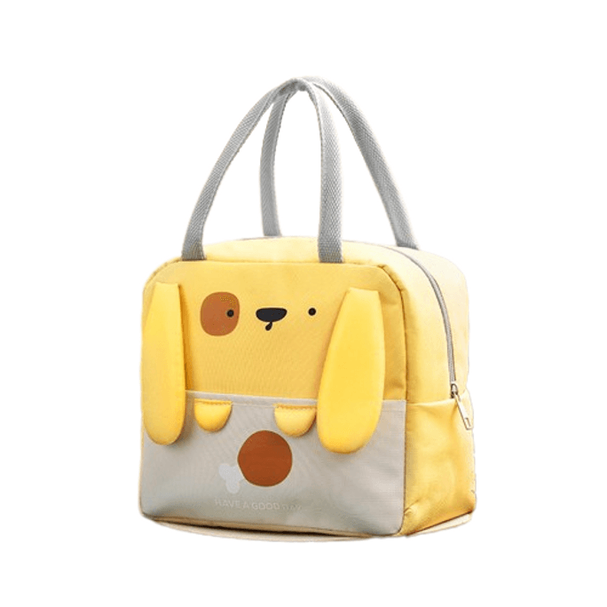 Lunchbox insulated bag tote sub students with lunch bento bag dull yellow