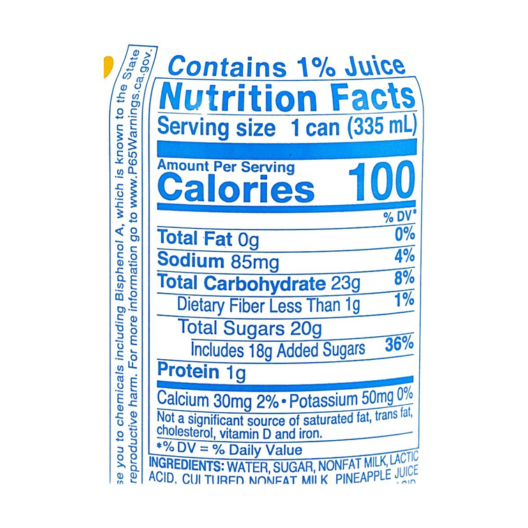 Non Carbonated Soft Drink,Lactic Acid Bacteria Beverage, Pineapple Flavor,11.30 fl oz 4