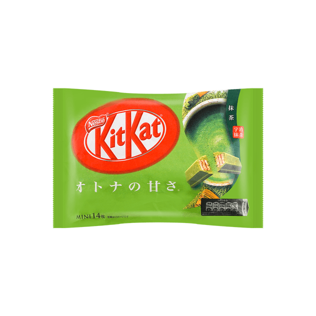 商品详情 - 日本NESTLE雀巢 KITKAT 夹心威化巧克力 抹茶味 135g - image  0