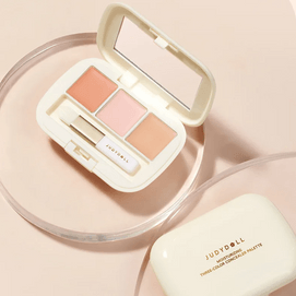 JUDYDOLL橘朵 三色遮瑕盘 眼部遮瑕膏 #02 熊猫眼克星盘 浅橘色遮黑眼圈+亮粉色遮泪沟法令纹+自然色遮斑点痘印