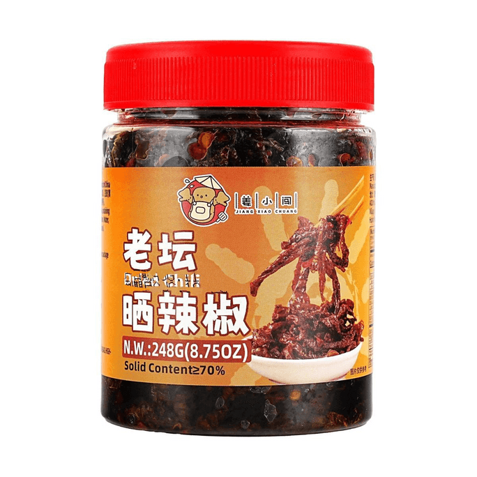 姜小闯 老坛晒辣椒 248g【拌饭拌面下饭辣椒酱】