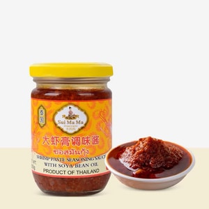 [중국 직배송] 타이 워터 마마 수입 새우 페이스트, 즉석 새우 페이스트, 태국 요리 조미료, 해산물 볶음밥 소스, 200g*1병