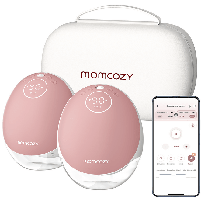 Momcozy 穿戴式吸乳器 M9-新版 豆沙色 雙隻裝