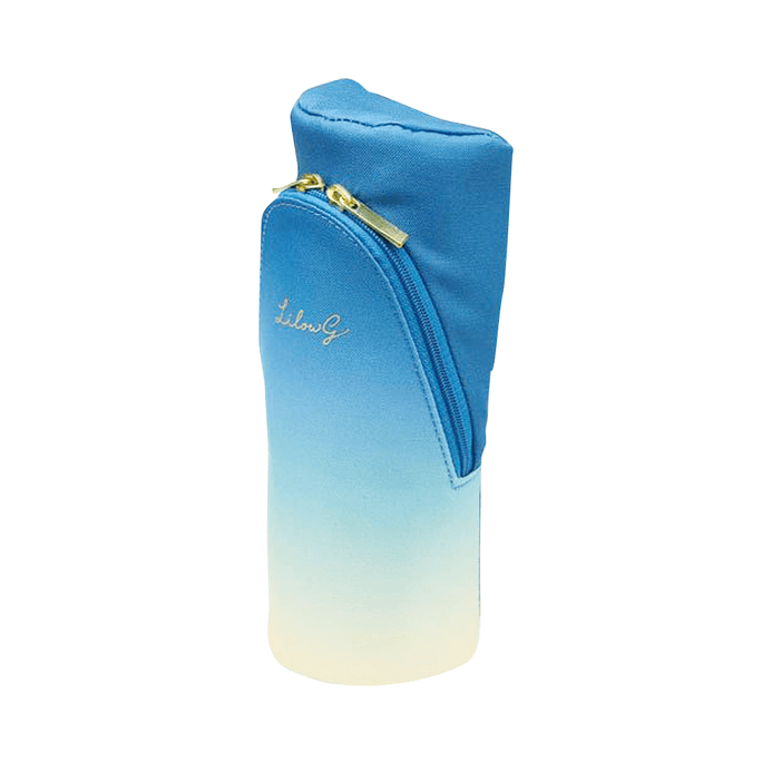 日本SONIC Smaster Lil 直立式漸層色筆袋 #FD-3417-B 藍色