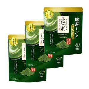 [일본 직송] 카타오카 츠지리 더블 엑스트라 스트롱 교토 우지 마차 파우더 150g x 3개입 [그레이트 밸류]