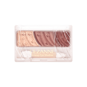 【日本からの直送】日本セザンヌ 3色マイクロパール立体アイシャドウ スポンジブラシ付き #07 レッドブラウン