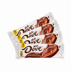 【中国直邮】 德芙 【摩卡巴旦木43g】*4条