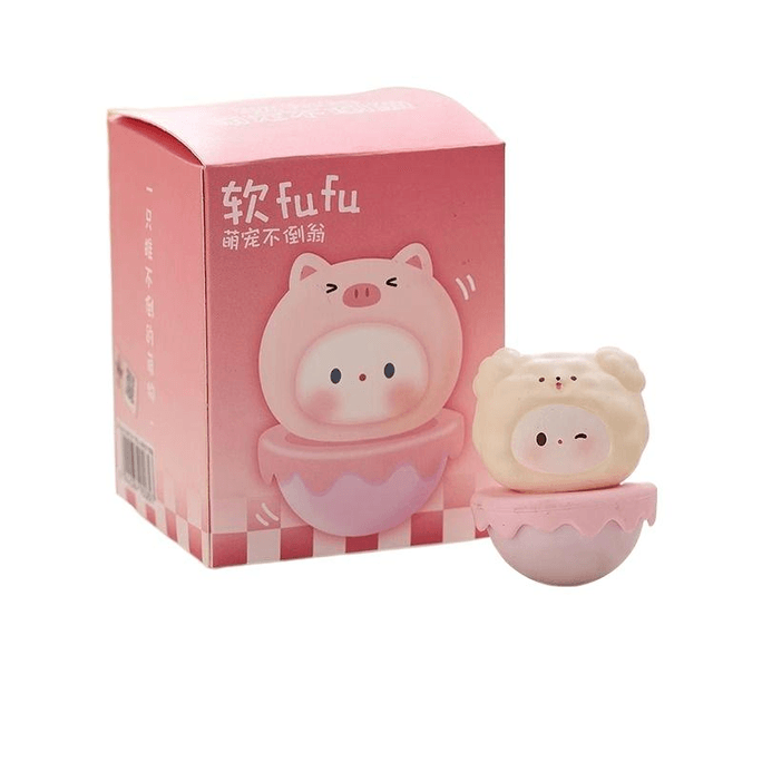 Desktop Doll Cute Handmade Desktop Tumbler Happy Dog Repair 4.5cm*1 Pack