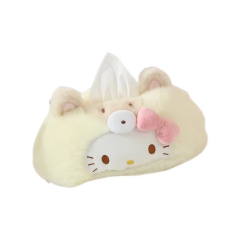 Hello Kitty ティッシュケース ぬいぐるみ付き 中国直送】FOXTAIL サンリオ 漫画 ぬいぐるみ ティッシュボックス