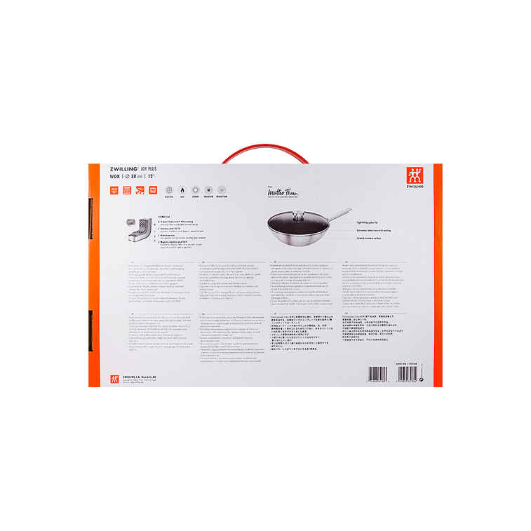 Joy Plus Stainless Steel Nonstick Wok with Lid, 12 inch 8