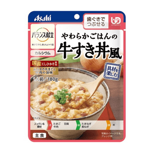 Asahi Balance Menu Soft Rice Beef Sukiyaki Bowl Style [1 serving (180g)]